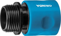 GRINDA PROLine TT-34E, соединитель быстросъемный для шланга 3/4″, с внешней резьбой, шт 8-426502