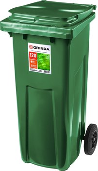 Мусорный контейнер МК-120 с колесами 120л GRINDA, шт 3840-12