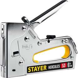 STAYER HERCULES-53, тип 53 (A/10/JT21) 23GA (6 - 14 мм)/13/300, стальной рессорный степлер, Professional (31519) 31519
