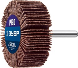 ЗУБР d 50 x 20 мм, P180, на шпильке d 6 мм, круг шлифовальный лепестковый, Профессионал (36601-180) 36601-180_z01