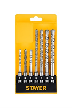 STAYER HERCULES-4Х 7шт набор буров SDS-plus (29290-H7) 29290-H7