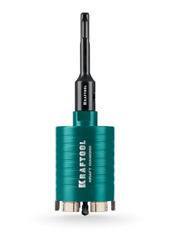 KRAFTOOL DIAMOND d 72 мм (сухое сверление с микроударом, глубина сверления 75 мм, лазерная сварка), Алмазная Коронка для подрозетников (29820-72) 29820-72