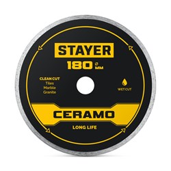STAYER CERAMO 180 мм (22.2/25.4 х 5 х 2.2 мм), сплошной алмазный диск (3664-180) 3664-180_z03