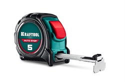 KRAFTOOL AutoStop 5м х 25мм, профессиональная рулетка с автостопом (3412-5-25) 3412-5-25_z01