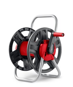 GRINDA HRM-45, для шлангов 45м x 1/2″ и 15м х 3/4″, стальные опоры, пластиковый барабан, катушка для шлангов (8-428405) 8-428405_z02
