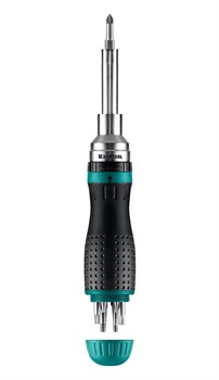 KRAFTOOL 19-в-1 KraftMax 19, Реверсивная отвертка с битами (25862) 25862