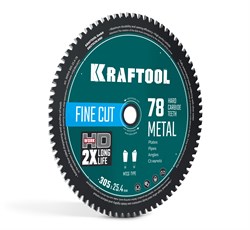 KRAFTOOL Metal Cut 305 х 25.4 мм, 78Т, диск пильный по металлу и стали (36954-305-25.4-78) 36954-305-25.4-78