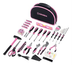 GRINDA Pink Tools 165 предм, универсальный набор инструмента (22109) 22109