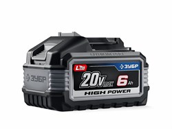 ЗУБР High Power, 20 В, 6.0 А·ч, аккумулятор LMS, ПРОФЕССИОНАЛ (BP-H-20-6) BP-H-20-6