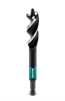 KRAFTOOL 3-Wave d16 мм, трехзаходное сверло по дереву с резьбовым центрующим острием (29513-16) 29513-16