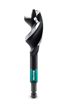 KRAFTOOL 3-Wave d18 мм, трехзаходное сверло по дереву с резьбовым центрующим острием (29513-18) 29513-18