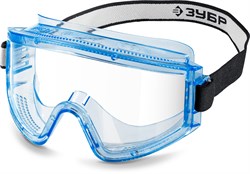 Защитные очки ЗУБР ПАНОРАМА П прямая вентиляция, увеличенный угол обзора, Профессионал - фото 47953