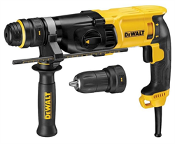 Перфоратор D25134K DeWALT (SDS+,800Вт,3реж,3.0Дж,max d=26мм,0-5540уд/мин,БЗП,чемTSTAK) D25134K-KS - фото 7382