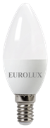 Лампа светодиодная EUROLUX LL-E-C37-6W-230-4K-E14 76/2/4