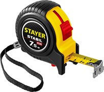 STAYER Stabil, 7.5 м х 25 мм, рулетка с двухсторонней шкалой, Professional (34131-075) 34131-075_z02