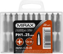 MIRAX PH1, 25 мм, 20 шт, биты (26251-1-25-20) 26251-1-25-20