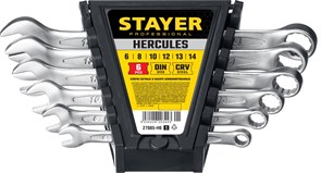 STAYER HERCULES, 6 шт, 6 - 14 мм, набор комбинированных гаечных ключей, Professional (27085-H6) 27085-H6_z01