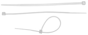 ЗУБР КС-Б2, 3.6 x 300 мм, нейлон РА66, 50 шт, белые, кабельные стяжки, Профессионал (4-309017-36-300)
