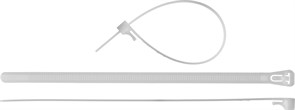 ЗУБР КСР-Б1, 7.5 x 150 мм, нейлон РА66, 100 шт, белые, кабельные стяжки разъемные, Профессионал (309240-75-150) 309240-75-150