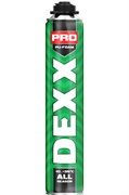 DEXX PRO, 750 мл, пистолетная, всесезонная, выход до 30 л, монтажная пена (41126) 41126