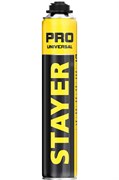 STAYER PRO, 750 мл, пистолетная, выход до 35 л, всесезонная, монтажная пена, Professional (41135) 41135