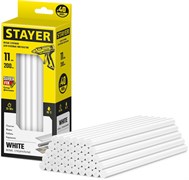 STAYER White, белые, 11 х 200 мм, 40 шт, клеевые стержни, Professional (2-06821-W-S40) 2-06821-W-S40