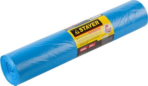 Stayer 120 л, 50 шт, синие, особопрочные, мусорные мешки (39156-120) 39156-120