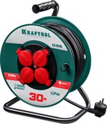 KRAFTOOL P-315, ПВС, 3 x 1.5 мм2, 30 м, 3500 Вт, IP44, силовой удлинитель на катушке (55084-30) 55084-30