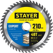 STAYER Expert, 210 x 32/30 мм, 48Т, точный рез, пильный диск по дереву (3682-210-32-48) 3682-210-32-48_z01