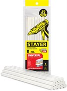 STAYER Universal, 11 х 200 мм, 12 шт, прозрачные, универсальные клеевые стержни Professional (06821-12) 06821-12