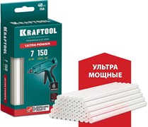 KRAFTOOL Ultra Power, 7 х 150 мм, 40 шт, прозрачные, ультрамощные клеевые стержни (06837-40) 06837-40