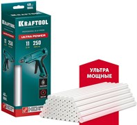 KRAFTOOL Ultra Power, 11 х 250 мм, 40 шт, ультрамощные, прозрачные, клеевые стержни (06848-40) 06848-40