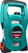 KRAFTOOL EXTREM, 100 м, геодезическая стальная мерная лента 34185-100