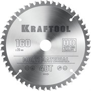 KRAFTOOL Multi Material, 160 х 20 мм, 48Т, пильный диск по алюминию (36953-160-20) 36953-160-20