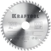 KRAFTOOL Precision, 190 х 30 мм, 48Т, пильный диск по дереву (36952-190-30) 36952-190-30