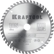 KRAFTOOL Precision, 185 x 20 мм, 48Т, пильный диск по дереву (36952-185-20) 36952-185-20