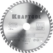 KRAFTOOL Precision, 216 х 30 мм, 48Т, пильный диск по дереву (36952-216-30) 36952-216-30