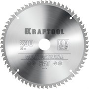 KRAFTOOL Multi Material, 230 х 30 мм, 64Т, пильный диск по алюминию (36953-230-30) 36953-230-30