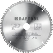 KRAFTOOL Multi Material, 235 х 30 мм, 64Т, пильный диск по алюминию (36953-235-30) 36953-235-30