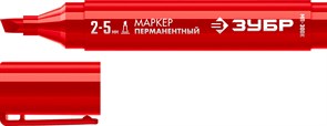 ЗУБР МП-300К 2-5 мм, клиновидный, красный, Перманентный маркер, ПРОФЕССИОНАЛ (06323-3) 06323-3