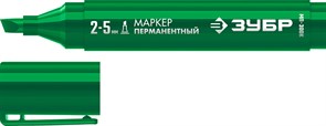 ЗУБР МП-300К 2-5 мм, клиновидный, зеленый, Перманентный маркер, ПРОФЕССИОНАЛ (06323-4) 06323-4