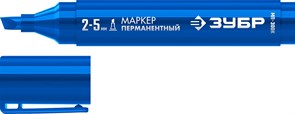 ЗУБР МП-300К 2-5 мм, клиновидный, синий, Перманентный маркер, ПРОФЕССИОНАЛ (06323-7) 06323-7