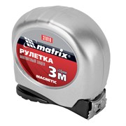 Рулетка Magnetic,3 м х 16 мм,магнитный зацеп Matrix 31010