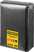 STAYER HEAVY DUTY, 240 л, 50 шт, черные, особопрочные, строительные мусорные мешки (39154-240) 39154-240