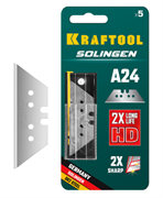 KRAFTOOL SOLINGEN А-24, 5 шт, трапециевидные лезвия (09625-S5) 09625-S5_z02-1