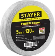 STAYER FIBER-Tape, 5 см х 130 м, 3 х 3 мм, самоклеящаяся серпянка, Professional (1246-05-130) 1246-05-130_z01