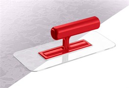 ЗУБР 220 х 90 мм, закругленная, прозрачная, штукатурная пластиковая гладилка (0810-1) 0810-1