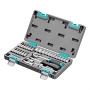 Набор инструментов, 1/4", CrV, пластиковый кейс 29 предметов Stels 14100