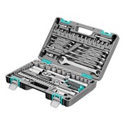 Набор инструментов, 1/2", 1/4", CrV, пластиковый кейс 82 предмета Stels 14105