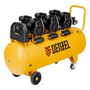 Компрессор безмасл. малошумн. DLP-4500/150, 4,5 кВт, 3х1,5 кВт,150 л, 2850 об/мин,750 л/мин Denzel 58146